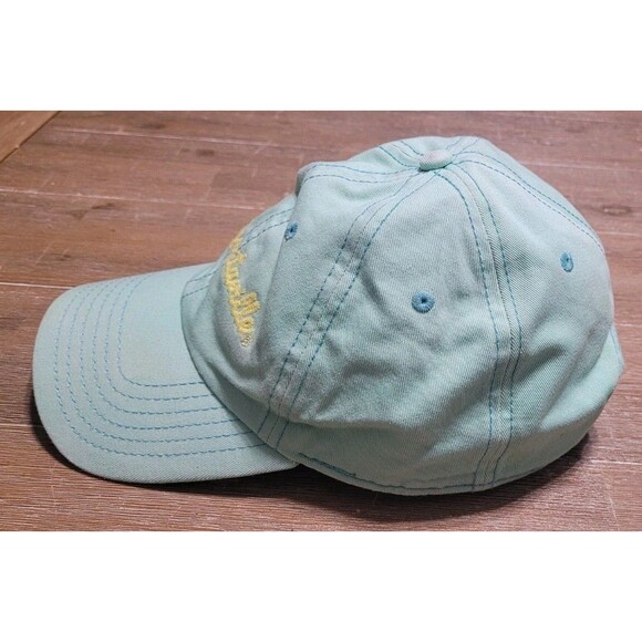Margaritaville Island Blue Hat Embroidered Yellow Logo Adjustable Cap - Picture 3 of 6